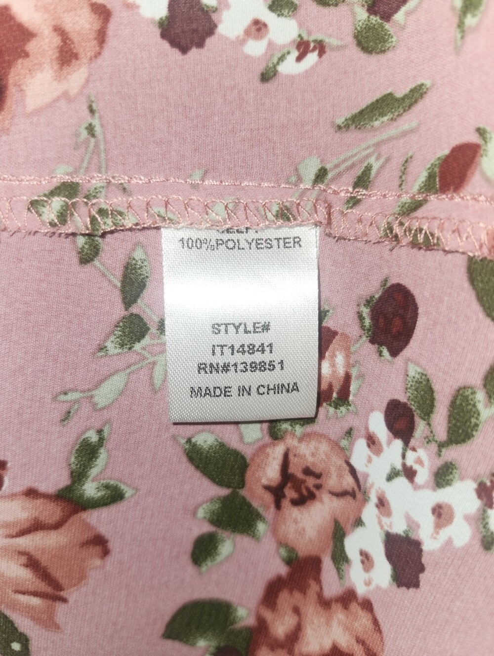 NWT Oddi "Just So Sweet Dusty Rose🥀Floral Print Smocked Puff Sleeve Top" Medium - Picture 8 of 12